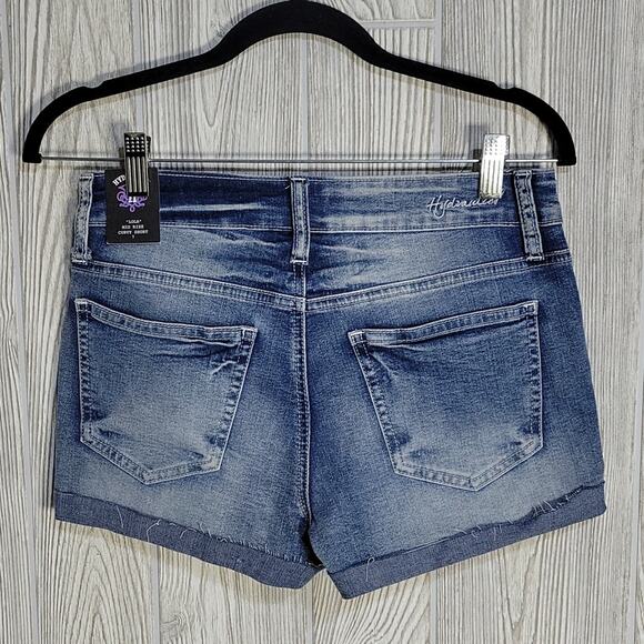 Hydraulic "Lola" Mid-Rise Curvy Short Jean Shorts, Women's 7, NWT - Picture 4 of 10